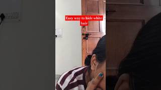 How to hide white hair without dying  cover white hair without dying shorts short ytshortsindia [upl. by Annaert]