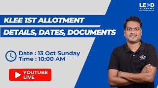 ALL ABOUT KLEE 2024 ALLOTMENT  FIRST ALLOTMENT  DOCUMENTS [upl. by Tallula]