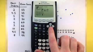 Statistics  Making a scatter plot using the Ti8384 calculator [upl. by Romaine494]