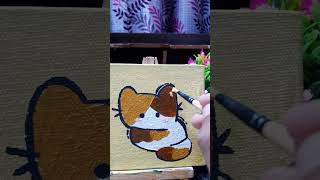 Painting a Calico cat be sure to join our discord server shorts [upl. by Syverson522]