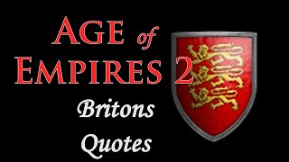 The Britons quotes  Age of Empires II DE [upl. by Aisinoid]