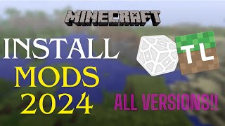 How to install mods in Minecraft in 2024  Sk launcher Tlauncher [upl. by Colette]