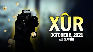 Xur Location Exotics amp Legendary Items All Classes 10821  October 8 2021 Destiny 2 [upl. by Anirad47]