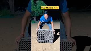 500 Shot In One Skyshot💥😱 धमाकेदार पटाखा । crazyxyz diwali patakha shorts crazyxyz [upl. by Gombach523]