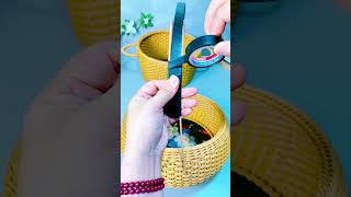 Basket designyoutube howtomakenewdesign shortviral trendungshorts diy [upl. by Elleirda]