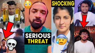 Ajaz Khan Gets SERIOUS THREAT😳 Comeback No One Wanted💀 BeastBoyShub Reacts to CarryMinati [upl. by Ahseek]