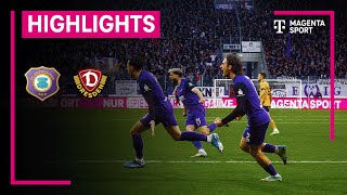 FC Erzgebirge Aue  Dynamo Dresden  Highlights 3 Liga  MAGENTA SPORT [upl. by Sanbo363]