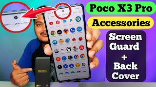 Poco x3 pro accessories  Best back cover and screen protector for poco x3 pro [upl. by Kohler648]