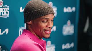 Russell Westbrook postgame Clippers lost to the Lakers [upl. by Etnuahs]