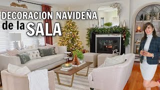 DECORACION de la SALA EN NAVIDAD Decorando CON LA MAGIA de la NAVIDAD  Christmas Living Room Tour✨ [upl. by Yhcir326]