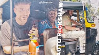 mrbeast in India 🇮🇳 auto ride MrBeast [upl. by Leveridge858]