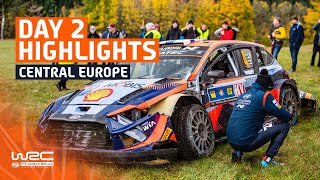 Day 2 Highlights  WRC Central European Rally 2023 [upl. by Assetan]