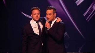 The X Factor 2009  Olly amp Robbie Williams Angels  Live Show 10 itvcomxfactor [upl. by Nitaf263]