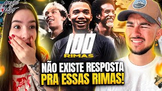 Apenas um react  100 RIMAS IMPOSSÍVEIS de RESPONDER 2  Expresso da Rima [upl. by Holcman74]