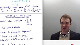 Intermediate Micro Utility Maximization Cobb Douglas [upl. by Sergei]