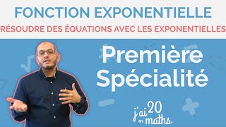 Résoudre des équations avec les exponentielles  Première Spécialité [upl. by Tail]