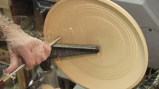 Wood Turning  Finishing a Rough Turned Bowl [upl. by Bohman]