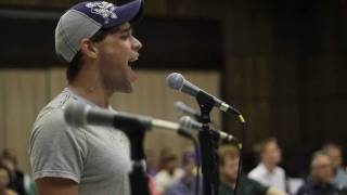 NEWSIES BehindtheScenes with Crutchie Sitzprobe [upl. by Verneuil372]