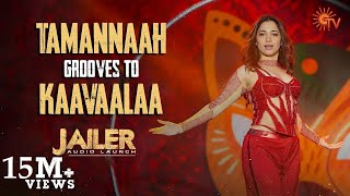 Tamannaahs Fiery Dance to Kaavaalaa  Jailer Audio Launch [upl. by Vinn]