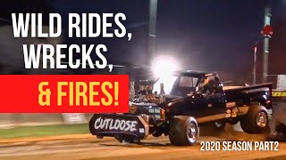 Tractor Pull Fails Wild Rides Wrecks and Fires 2020 Season Part 2 [upl. by Rochester484]