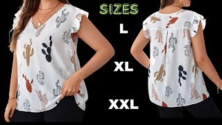 Blusa Holgada con Canesú y Mangas de Fruncir a la Moda Diséñala muy Fácil [upl. by Amand897]