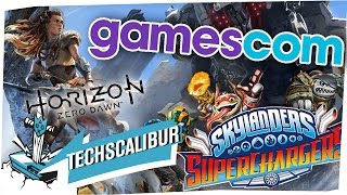 Fallout 4 I Horizon Zero Dawn I Skylanders Superchargers I GAMESCOM TAG 2  TECHSCALIBUR NEWS [upl. by Yro589]