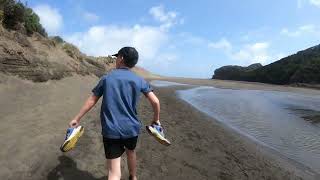 Exploring the stunning beauty of Bethells Beach part 1 🌊✨ BethellsBeach NZAdventures BeachVibes [upl. by Yuma157]