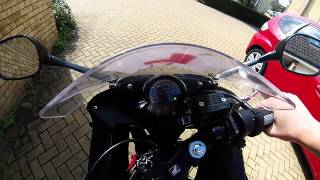 Honda CBR125R Stock Exhaust Sound 2012 Model [upl. by Tiphany]