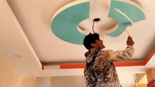 Simple False Ceiling Colour Combination How to Apply False Ceiling Colour Design [upl. by Riehl423]