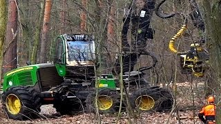 IMPRESSIVE 6X6 Harvester in Action by John Deere Epic machine [upl. by Airdnassac]