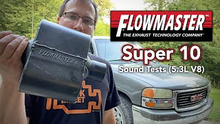 Installing a Flowmaster Super 10 on my 2002 GMC Sierra  Sound Tests  SOUNDS SO GOOD [upl. by Eener]