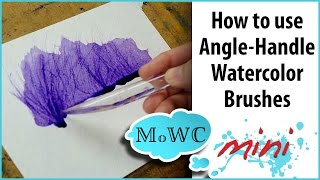 How to Use The Angled Handle on a Watercolor Brush [upl. by Mordecai]