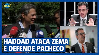 Haddad fala de Zema e sai em defesa de Pacheco por dívida de Minas Gerais [upl. by Seamus]