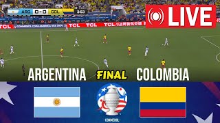 🔴Argentina vs Colombia LIVE  Final Copa América 2024 [upl. by Saihtam]