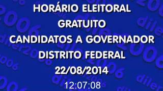 Horário Eleitoral Governador DF 22082014 Rádio [upl. by Myna]