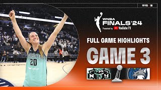 New York Liberty vs Minnesota Lynx  FULL GAME HIGHLIGHTS  WNBA Finals Game 3 [upl. by Celisse111]