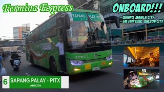 ONBOARD BUS RIDE Fermina Express A382 GD XML6102 Splendour  Quiapo Manila to SM Fairview [upl. by Nwahsirhc]