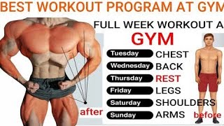 Full body workoutgymbodybuildingbodybuilderfitnessviral videochestshouldertricepbicepback [upl. by Rednal98]