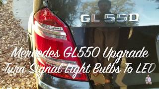 Upgrade Turn Signal Light Bulbs To LED for X164 Mercedes GL550 [upl. by Bernelle430]