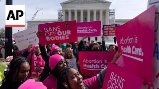 Protesters speak out about abortion medication at Supreme Court [upl. by Ail413]