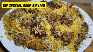 Bakra Eid Special Beef Biryani Recipe  Homemade Bakra Eid Special Beef Biryani Recipe [upl. by Merritt]