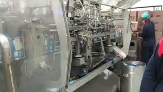 Mespack Mayonnaise Pouch filling machine nationalfoods manufacturing pouch [upl. by Ellehcan]