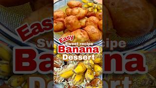 Dont throw your over ripe banana  Banana fritters recipe dessert [upl. by Jaan]