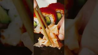 Tobiko Sushi Roll  YouTube Shorts Food [upl. by Kciwdahc]