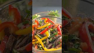 THE MOST DELICIOUS 7INGREDIENT SALAD WITH SWEET PEPPERS 🥗 [upl. by Nafets]