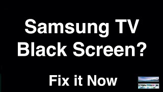 Samsung TV Black Screen with Sound  Fix it Now [upl. by Fritts]