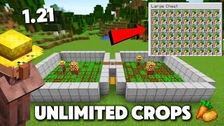 Minecraft Villager AFK Crop Farm Tutorial 121  Potato Wheat Carrot  HindiUrdu [upl. by Ettenoitna308]