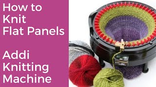 How to Knit a Flat Panel on Your Addi® Circular Knitting Machine [upl. by Adamok]