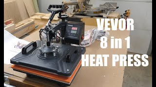 VEVOR 8 in 1 Heat Press Assemble and Review [upl. by Herson]