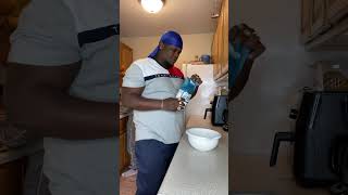 Flour Prank On My Boyfriend 🤣🤣 funny comedy couples [upl. by Refinej476]